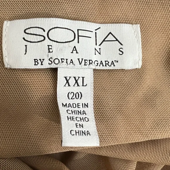 Sofia Vergara‎ One-Shoulder Top plus size XXL Leopard Print - Picture 5 of 7